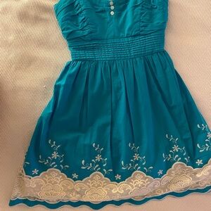 Speechless Blue Sundress Sweetheart Neckline Sleeveless